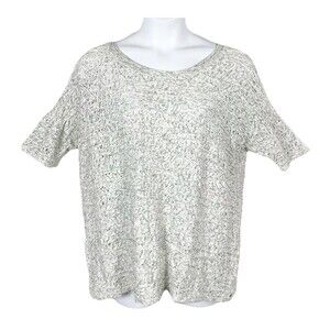 NEON BUDDHA Top Size Large Open Weave Knit Art To Wear Boxy Womens Active